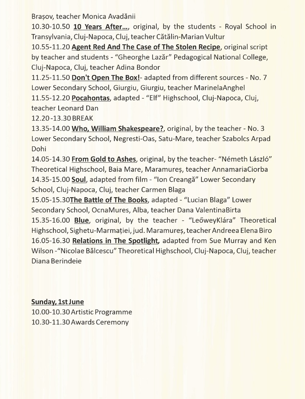 Poza program